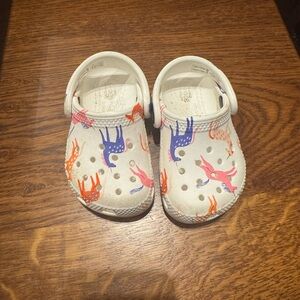 Kids' White Unicorn Crocs